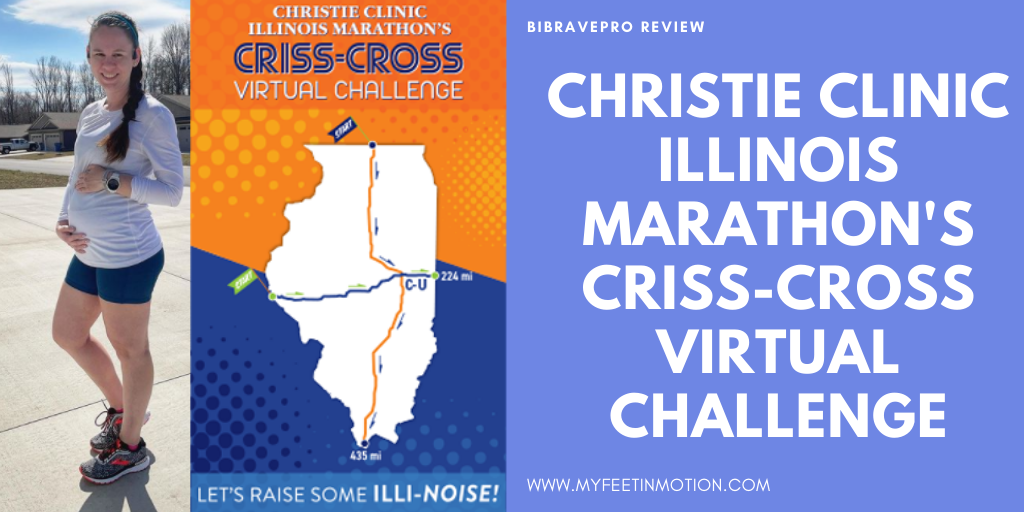Review of the Christie Clinic Illinois Marathon Criss-Cross Virtual Challenge #virtualchallenge #virtualrunning #illinois #christieclinic #illinoismarathon